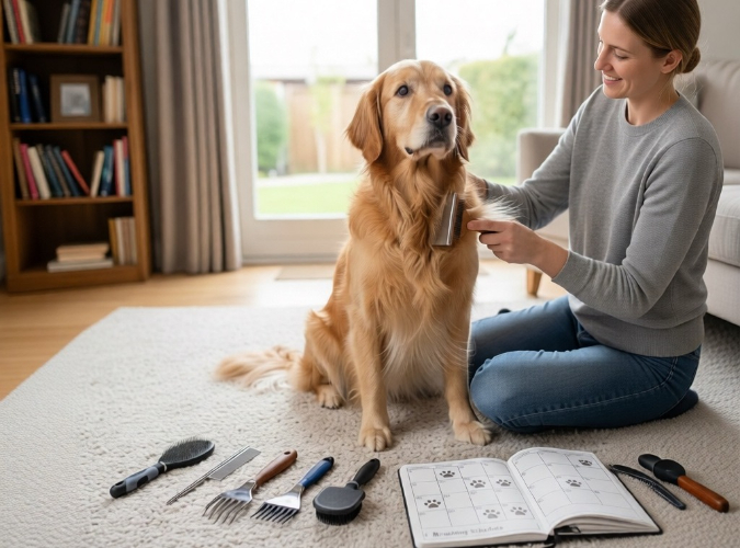 Расчесывание собаки